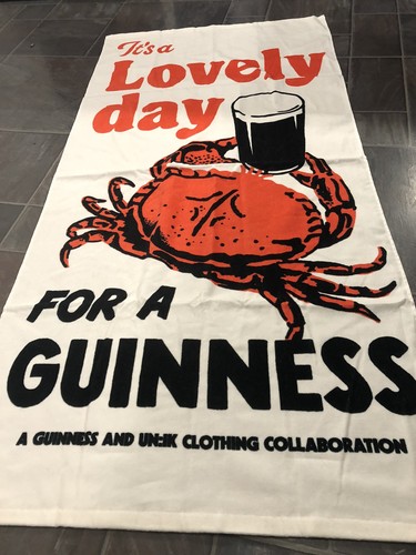 Guinness bath towel - guinness, pub