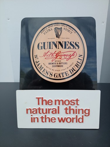 Vintage guinness plastic shelf - guinness,