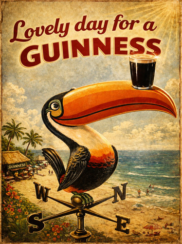 Lovely day guinness retro - lovely,
