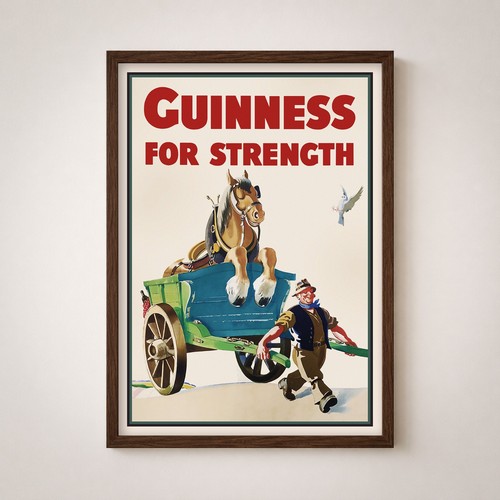 Guinness vintage poster print - guinness,