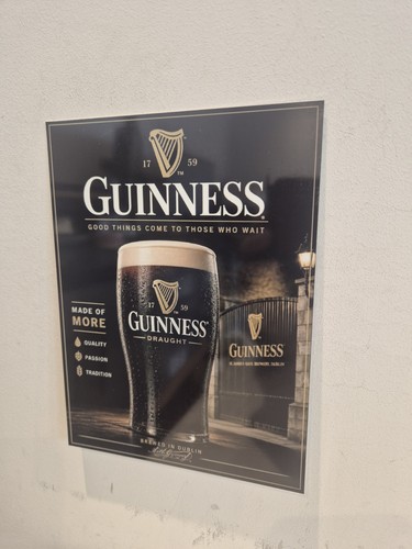 Guinness metal tin wall - tin,