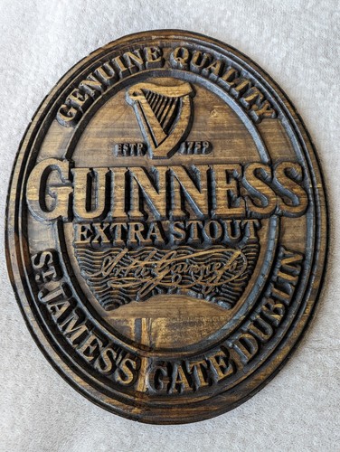 Large carved wooden - , guinness
