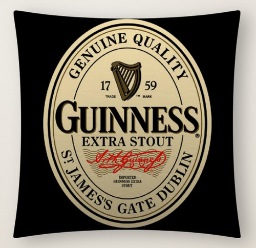Guinness cushion cover wine - guinness,