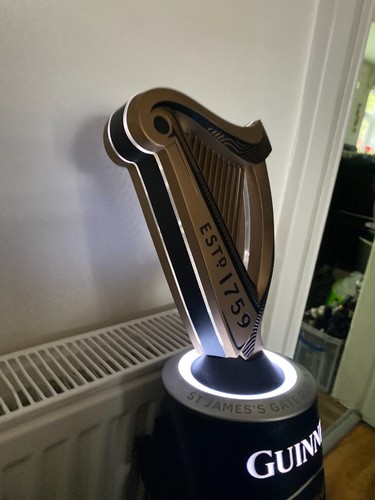 Guinness led illuminated harp - led,