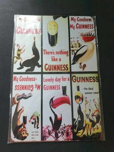 Guinness collection metal sign - collection,