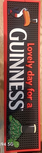 Guinness rubber bar mat - guinness,