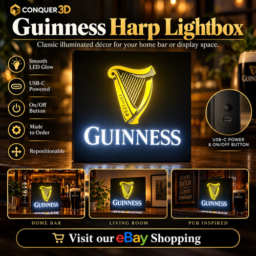 Guinness harp led - led, lightbox