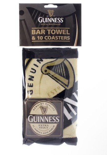 Guinness bar towel and - bar,