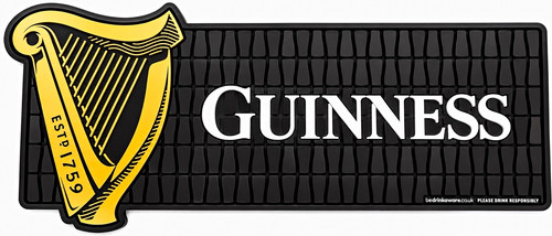 Guinness rubber bar runner - bar,