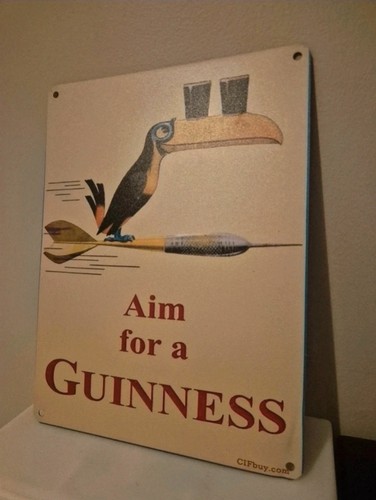 Retro guinness darts metal - retro,
