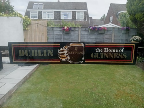 Vintage guinness window - guinness,
