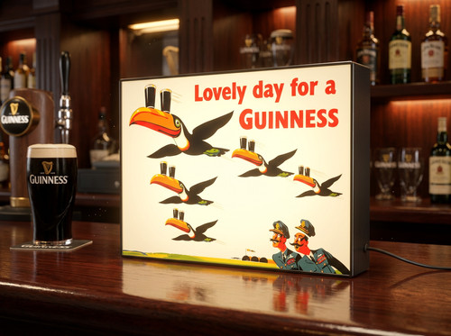 Retro guinness toucan led - retro,
