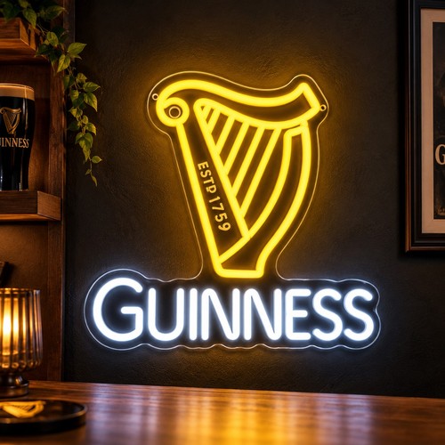 Guinness harp led neon - harp,