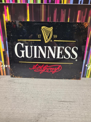Guinness stout metal tin wall - guinness,