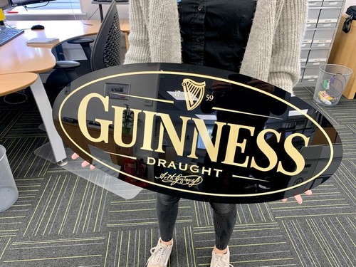 Guinness oval bar pub - sign,