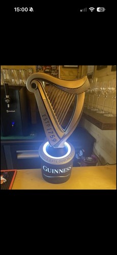 Guinness harp bar lamp light - harp,
