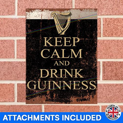 Keep calm drink guinness - calm, metal