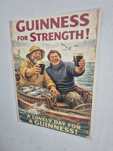Guinness metal tin wall sign - guinness,