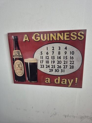 Guinness metal tin wall - guinness,